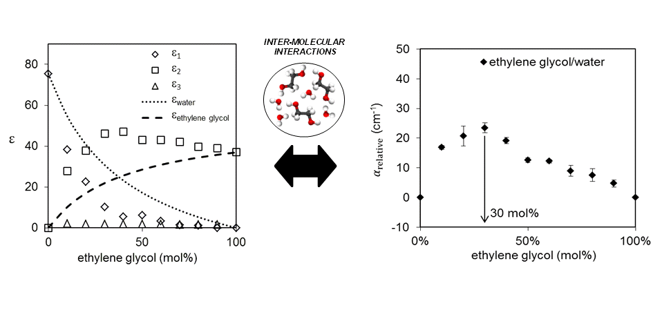 Debye and THz absorption analysis of binary liquid mixtures