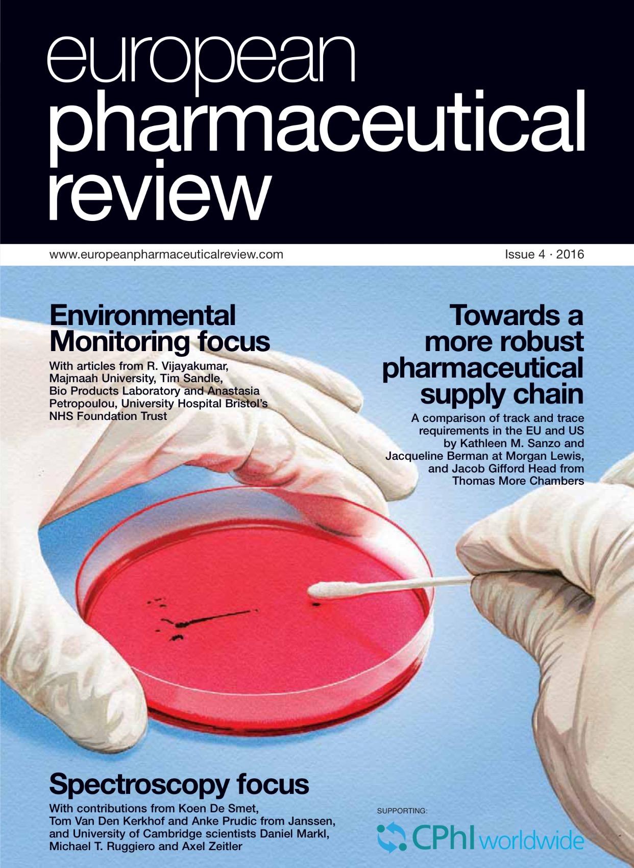 Review Article Featured on Cover of European Pharmaceutical Review